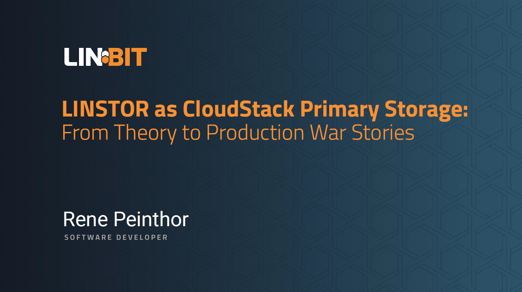 LINSTOR as CloudStack Primary Storage: From Theory to Production War Stories – slides